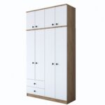 Šatníková skriňa BA 121 120 cm orech/biela