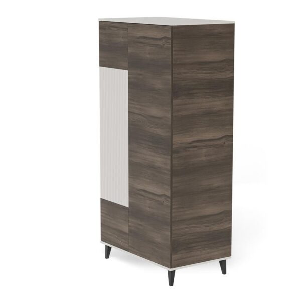 Šatníková skriňa Random 90 cm kašmír/orech