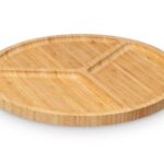 Servírovací tanier s 3 priehradkami Kinvara 30 cm hnedý