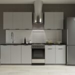 SiLVER jednoduchá kuchynská linka 200 cm