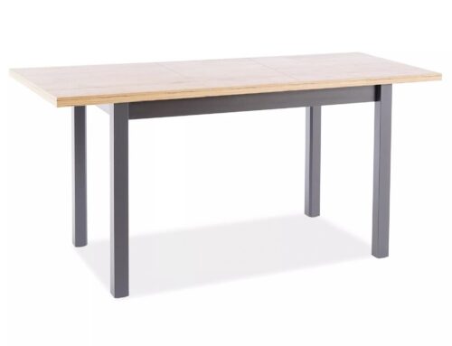 Skladací jedálenský stôl Adam 120/160 cm dub artisan/čierny Skladací jedálenský stôl Adam 120/160 cm dub artisan/čierny