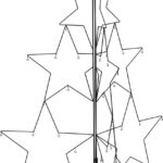 Skladací vianočný stromček Tressia 110 cm čierny