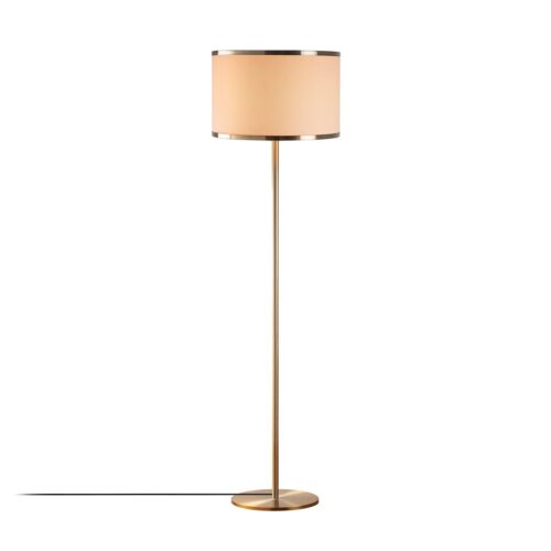 Stojacia lampa Way retro zlatá/béžová Stojacia lampa Way retro zlatá/béžová
