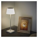 Stolná LED lampa KATIE biela