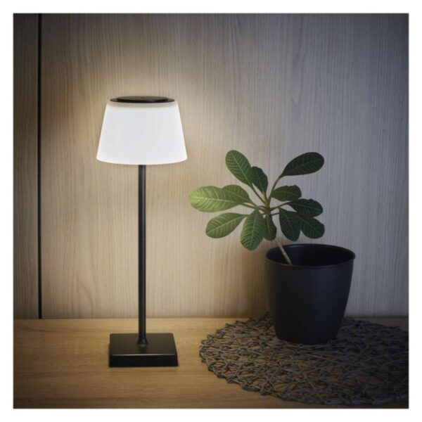Stolná LED lampa Katie čierna