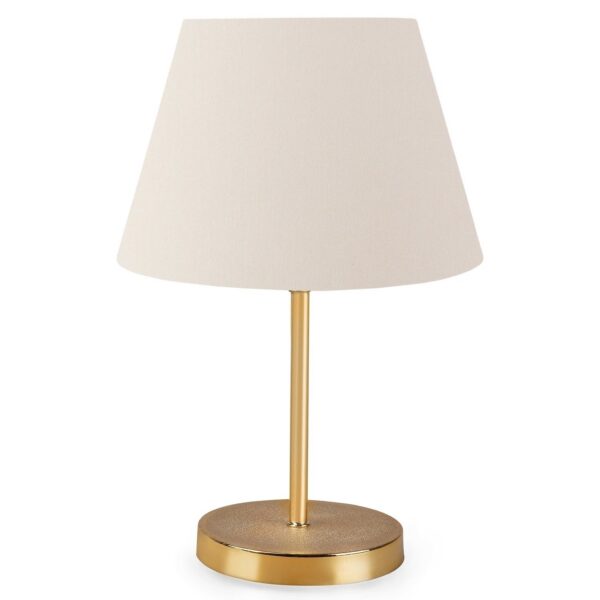 Stolná lampa Ayda krémová/zlatá
