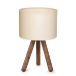 Stolná lampa Aydo I krémová/hnedá