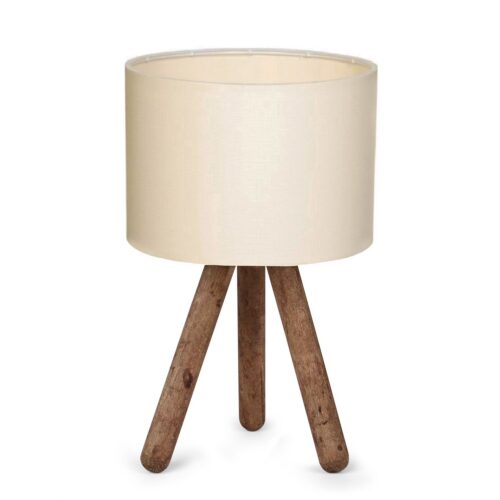 Stolná lampa Aydo I krémová/hnedá Stolná lampa Aydo I krémová/hnedá