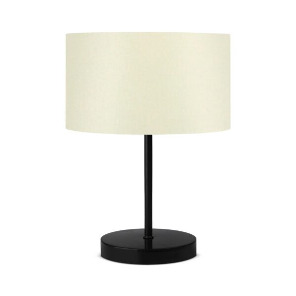 Stolná lampa Barabas krémová/čierna
