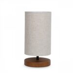 Stolná lampa Baras krémová/hnedá
