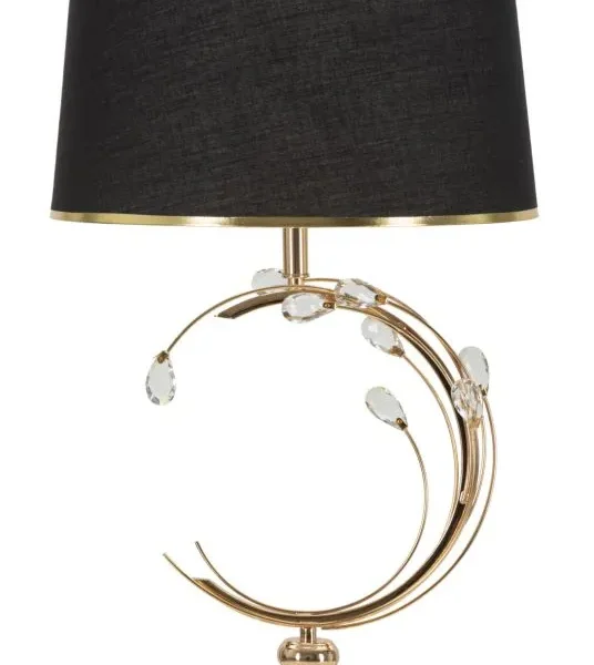 Stolná lampa Bruxelles 65 cm čierno-zlatá