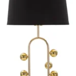 Stolná lampa Bubble 61 cm čierno-zlatá