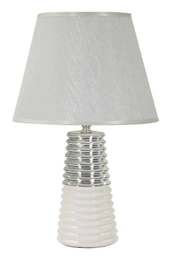 Stolná lampa Candela 41 cm strieborná Stolná lampa Candela 41 cm strieborná