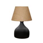 Stolná lampa Dara krémová/čierna