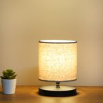 Stolná lampa Elena čierna/krémová