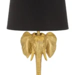 Stolná lampa Elephant 43 cm čierno-zlatá