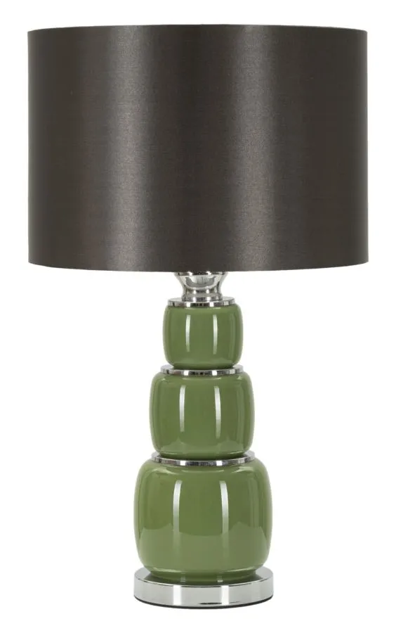 Stolná lampa Eva Tri 55 cm čierno-zelená Stolná lampa Eva Tri 55 cm čierno-zelená
