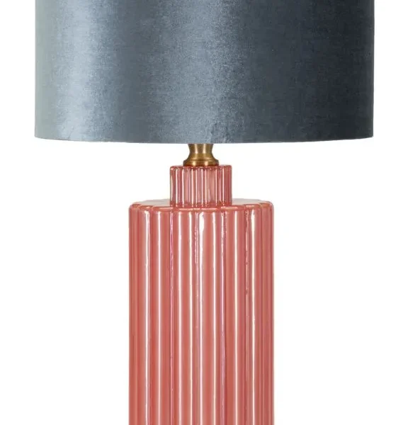 Stolná lampa Helene Tower 70 cm modro-červená