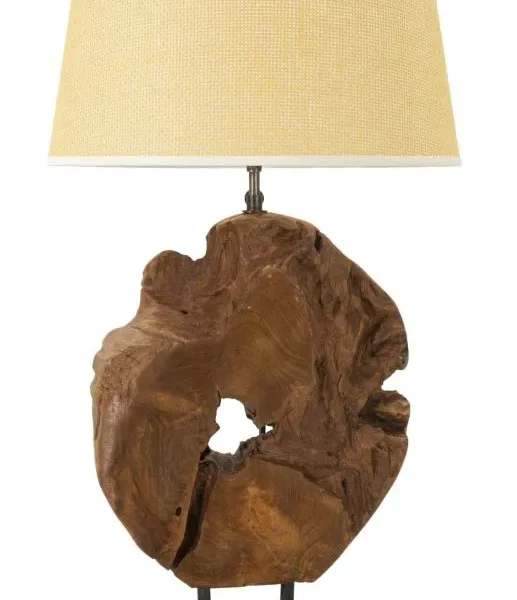 Stolná lampa Kepala 35 cm z masívu hnedá