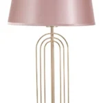 Stolná lampa Krista 64 cm ružovo-zlatá