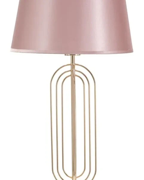 Stolná lampa Krista 64 cm ružovo-zlatá