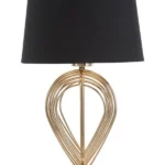 Stolná lampa Maxt 44 cm čierno-zlatá