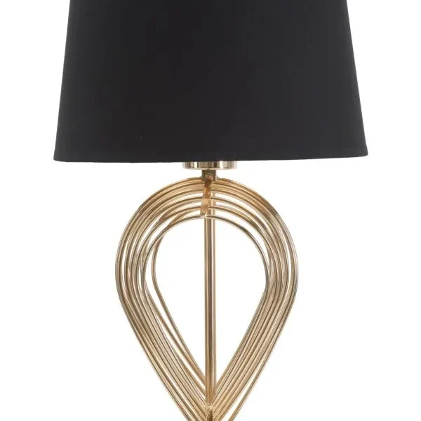 Stolná lampa Maxt 44 cm čierno-zlatá