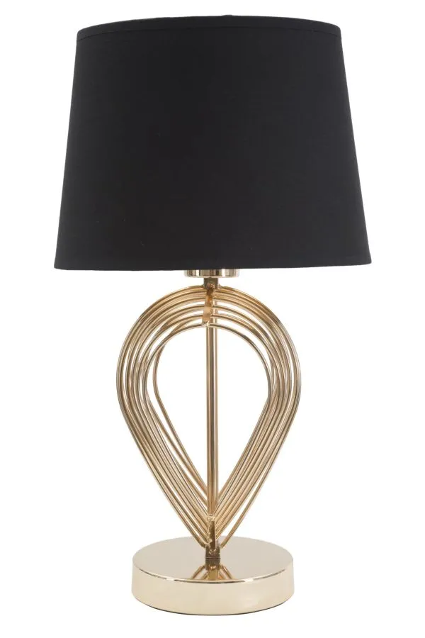 Stolná lampa Maxt 44 cm čierno-zlatá Stolná lampa Maxt 44 cm čierno-zlatá