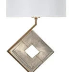 Stolná lampa Move 56 cm bielo-zlatá