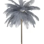 Stolná lampa Palm 55 cm sivá
