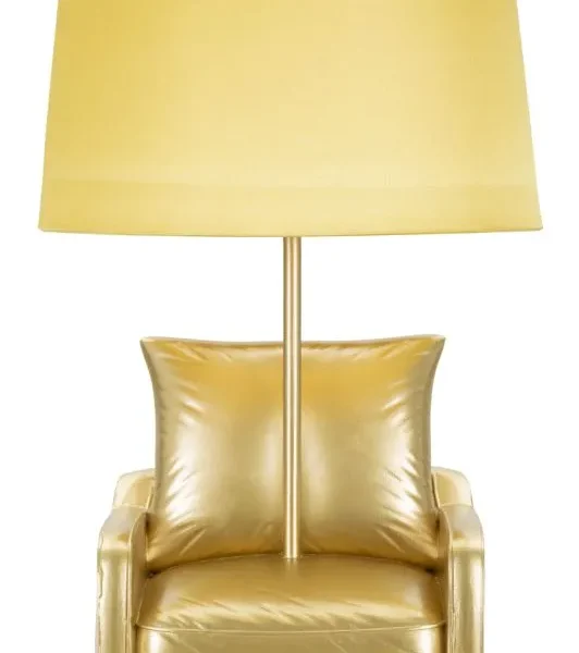 Stolná lampa z polovice storočia 46 cm žltá