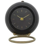 Stolné hodiny Ball 19 cm čierne/zlaté