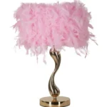 Stolová lampa Cart 47 cm ružovo-zlatá