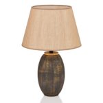 Stolová lampa Elev hnedá/zlatá