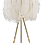 Stolová lampa Feather Stand 60 cm bielo-zlatá
