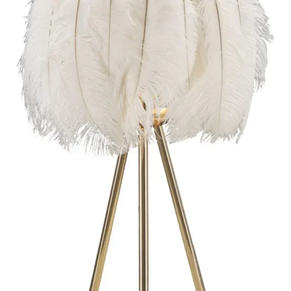 Stolová lampa Feather Stand 60 cm bielo-zlatá
