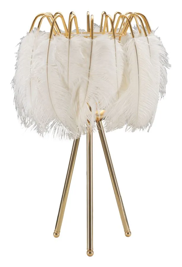 Stolová lampa Feather Stand 60 cm bielo-zlatá Stolová lampa Feather Stand 60 cm bielo-zlatá