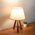 Stolová lampa Shade I krémová/hnedá