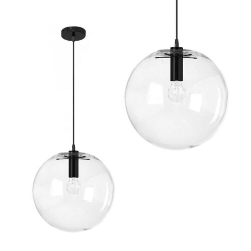 Stropné svietidlo Lassi Black 30 cm transparentné Stropné svietidlo Lassi Black 30 cm transparentné
