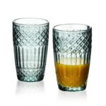 Súprava 4 ks pohárov ELLA 370 ml zelená