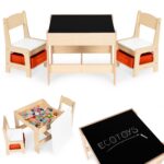 Súprava detského nábytku DOMOV ECOTOYS drevený dekor
