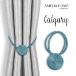 Súprava držiakov na záves CALGARY 2 ks modrá