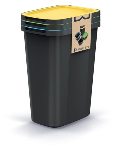 Súprava odpadkových košov COMPACTO FLAS 3x 35 L čierna Súprava odpadkových košov COMPACTO FLAS 3x 35 L čierna
