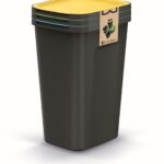 Súprava odpadkových košov COMPACTO FLAS 3x 50 L čierna