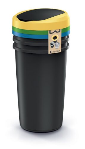 Súprava okrúhlych odpadkových košov COMPACTO FLAS 3x 50 L čierna Súprava okrúhlych odpadkových košov COMPACTO FLAS 3x 50 L čierna