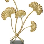 Svietnik Iris 44 cm zlatá/čierna