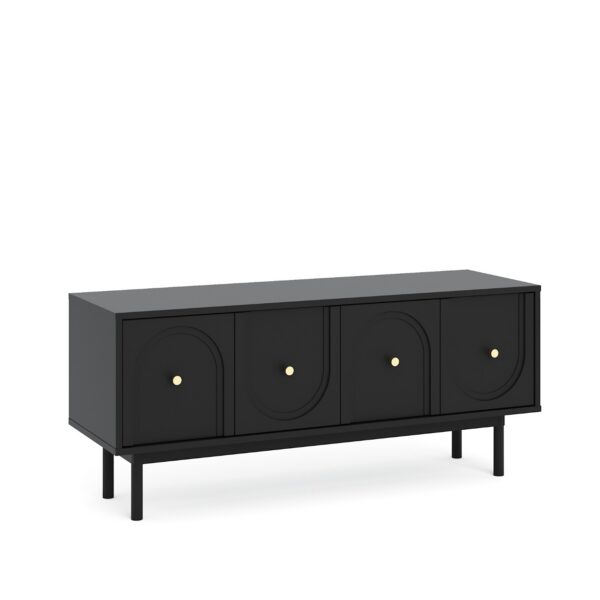 TV stolík Mazoma 154 cm čierny/zlatý