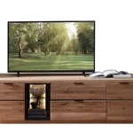 TV stolík Napoli 31 s LED osvetlením 200 cm z masívu dub Bianco