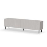 TV stolík Paxos 200 cm kašmír/čierny