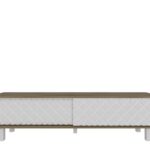 TV stolík ROB 180 cm biely/dub